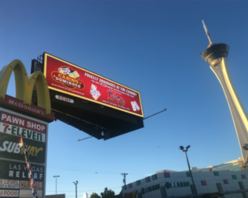 about las vegas casino dominoes sign 5724